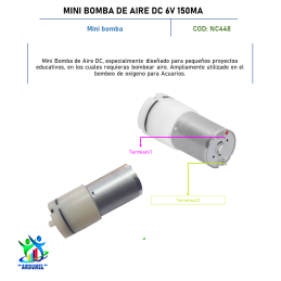 MINI BOMBA DE AIRE DC 6V 150MA