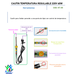 CAUTIN TEMPERATURA REGULABLE 220V 60W