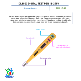 DL8003 DIGITAL TEST PEN 12-240V