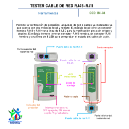 TESTER CABLE DE RED RJ45-RJ11