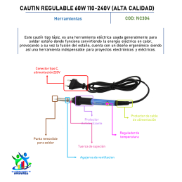 CAUTIN REGULABLE 60W 110-240V (ALTA CALIDAD)