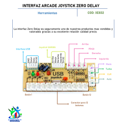 INTERFAZ ARCADE JOYSTICK ZERO DELAY