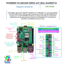 RASPBERRY PI4 8GB RAM CORTEX-A72 1.5GHZ (ELEMENT14)