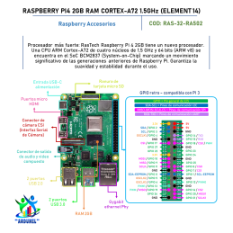 RASPBERRY PI4 2GB RAM CORTEX-A72 1.5GHZ (ELEMETAL 14)