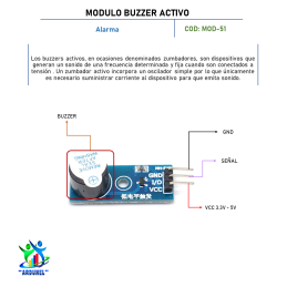 MÓDULO BUZZER ACTIVO