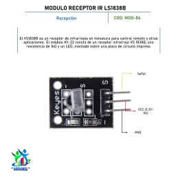 MODULO RECEPTOR IR LS1838B