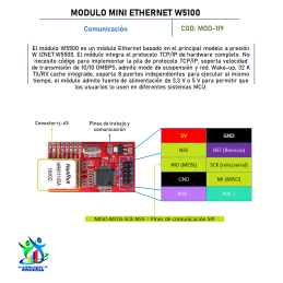 MODULO MINI ETHERNET W5100