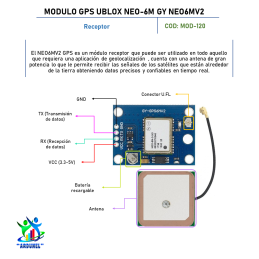 MÓDULO GPS UBLOX NEO-6M GY NEO6MV2