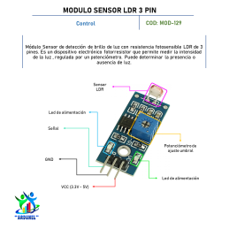 MODULO SENSOR LDR 3 PIN