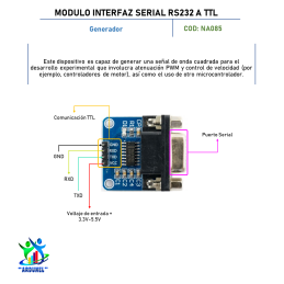 MODULO INTERFAZ SERIAL RS232 A TTL