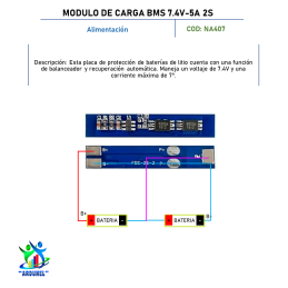 MODULO DE CARGA BMS 7.4V 5A 2S