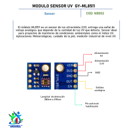 MODULO SENSOR UV GY-ML8511