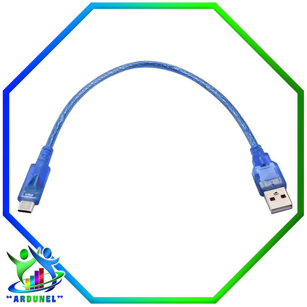 CABLE USB TIPO C 30CM (PARA NANO, ESP32)