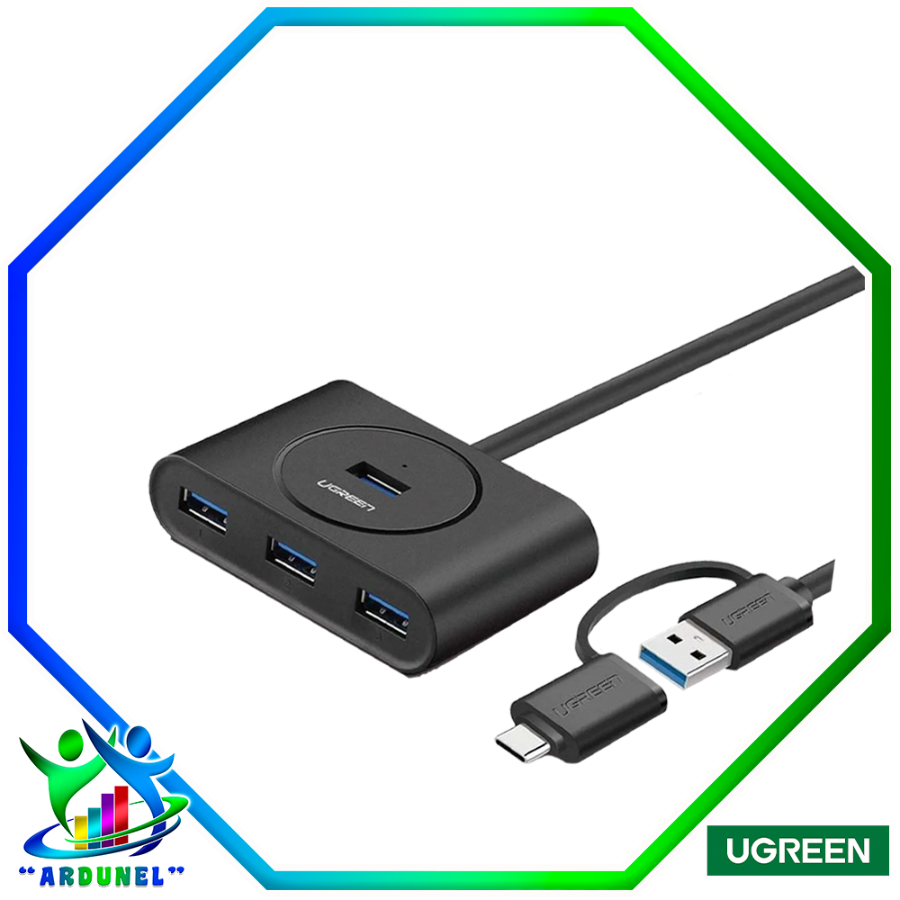 HUB USB 3.0 CON ADAPTADOR TIPO-C