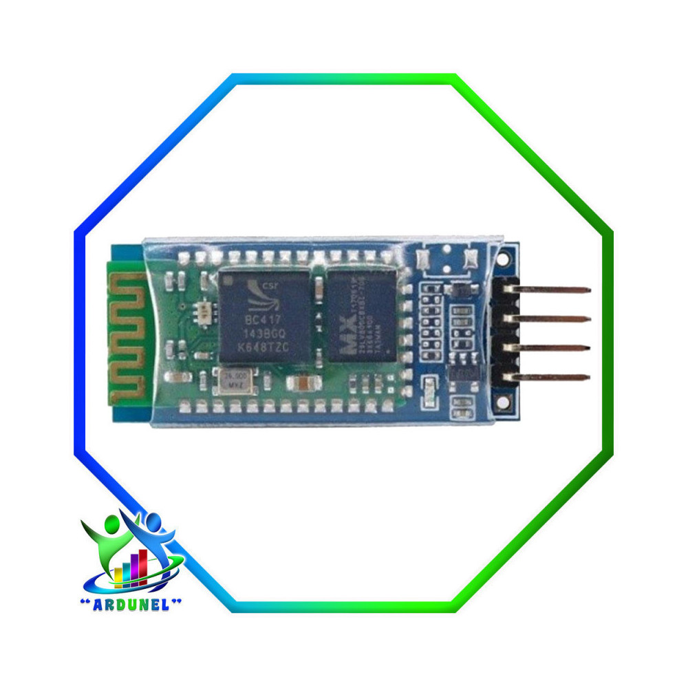 MÓDULO BLUETOOTH HC-06 DE 4 PIN ESCLAVO (ALTA CALIDAD)