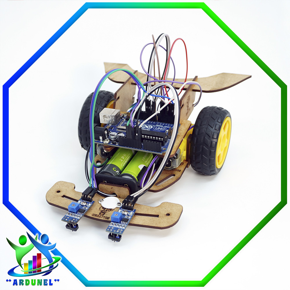KIT ROBOT SEGUIDOR DE LINEA (NO INCLUYE BATERIA) KIT ROBOT SEGUIDOR DE LINEA (NO INCLUYE BATERIA)