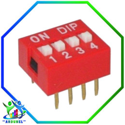 DIP SWITCH 4 PINES