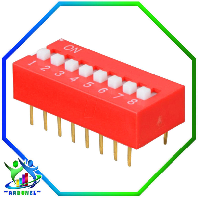 DIP SWITCH 8 PINES