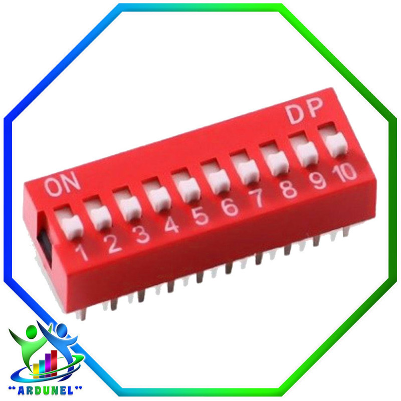 DIP SWITCH 10 PINES