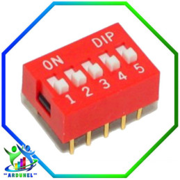 DIP SWITCH 5 PINES