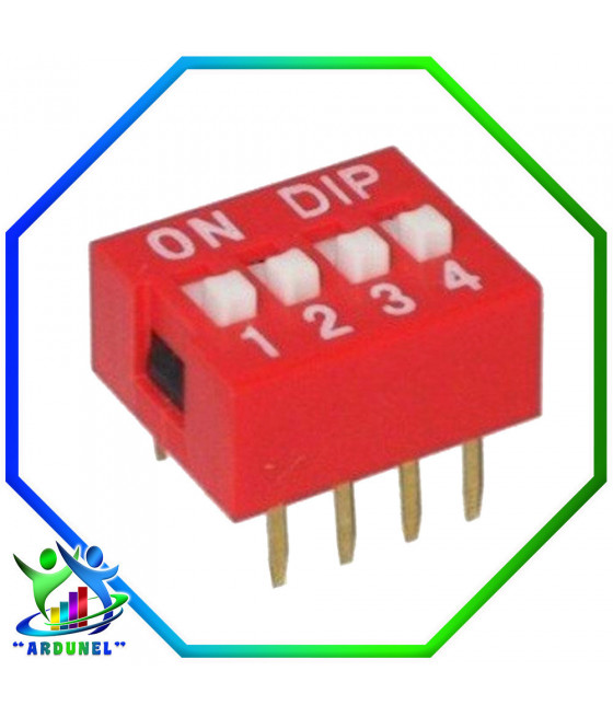 DIP SWITCH  4 PINES