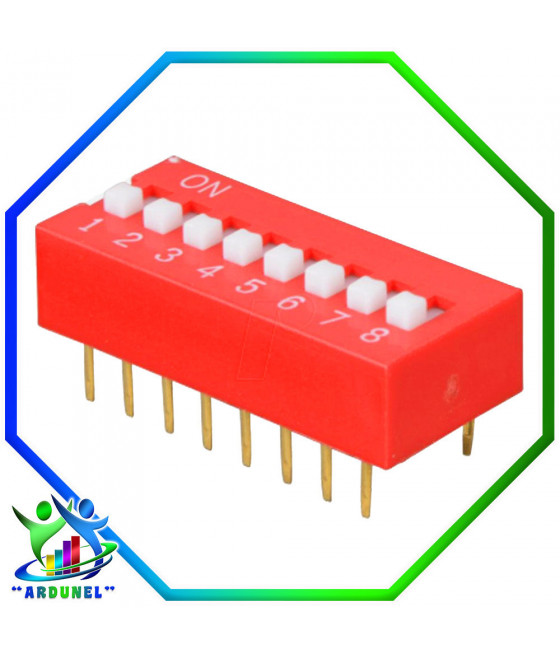 DIP SWITCH 8 PINES