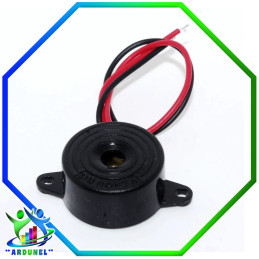 BUZZER ACTIVO ALARMA 95DB DC3-24V 23x10MM