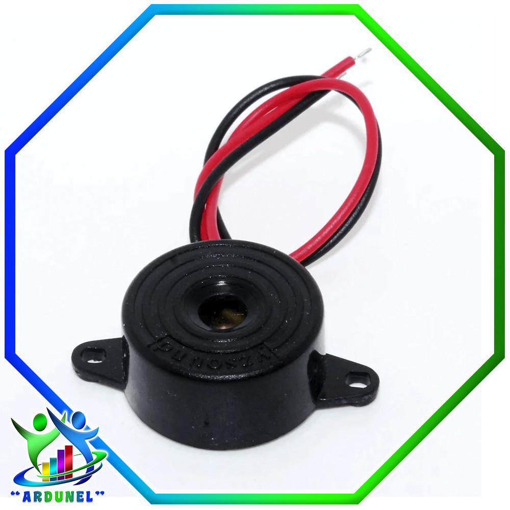 BUZZER ACTIVO ALARMA 95DB DC3-24V 23x10MM