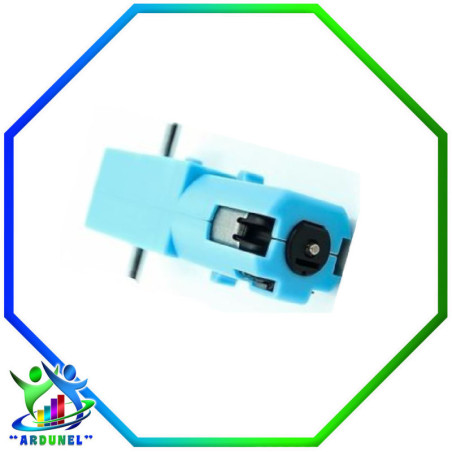 MOTOR REDUCTOR SEMI METAL DC3V-6V 1:90 110RPM CON DOBLE EJE