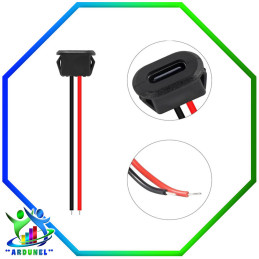 CONECTOR HEMBRA USB-C  DE 2 PIN