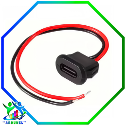 CONECTOR HEMBRA USB-C  DE 2 PIN