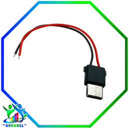 CONECTOR USB-C MACHO 2PIN 70MM