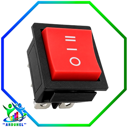 INTERRUPTOR BASCULANTE KCD4 OFF-ON-(ON) START 16A 250V