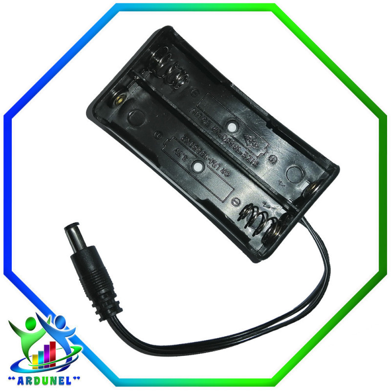 PORTA PILAS 18650 X2 SERIE 8.4V CON PLUG (ALTA CALIDAD)