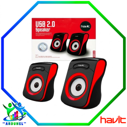 PARLANTES USB ROJO