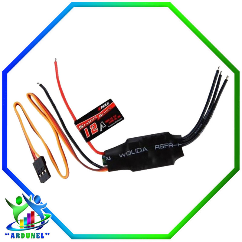 CONTROLADOR DE VELOCIDAD EMAX ESC 12A BRUSHLESS (ALTA CALIDAD)