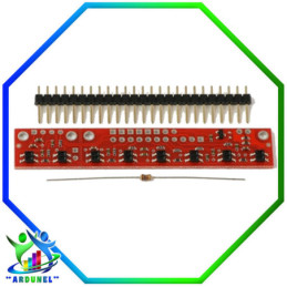 MATRIZ DE SENSORES DE REFLECTANCIA QTR-8RC (POLOLU)