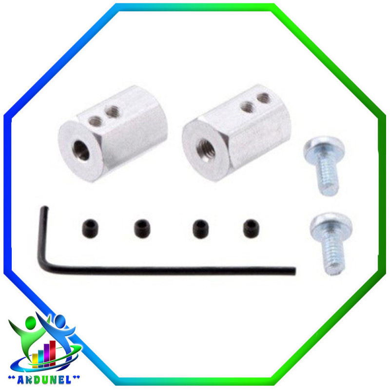 ADAPTADOR DE RUEDA HEXAGONAL DE 12 MM PARA EJE DE 4 MM (PAQUETE DE 2)