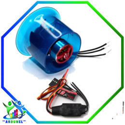 TURBINA EDF27 + CONTROL DE VELOCIDAD ESC 12A